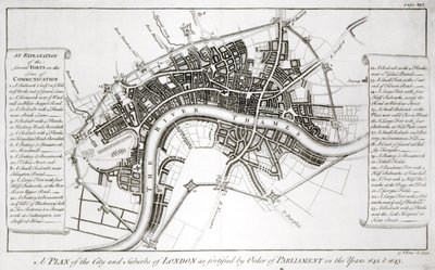 London Fortifications in 1642 and 1643, 1738 by George Vertue